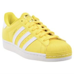 Adidas Superstar Men's Shoes Yellow-Cloud White-Gold Metallic SZ 9.5 - WORN ONCE